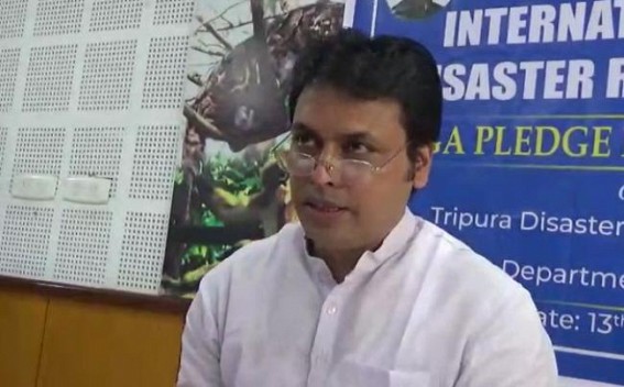 'Agartala City is almost freed from Water-Logging problems', claims Biplab Deb 'Agartala City is almost freed from Water-Logging problems', claims Biplab Deb